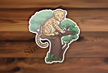 Leopard sitting in a tree