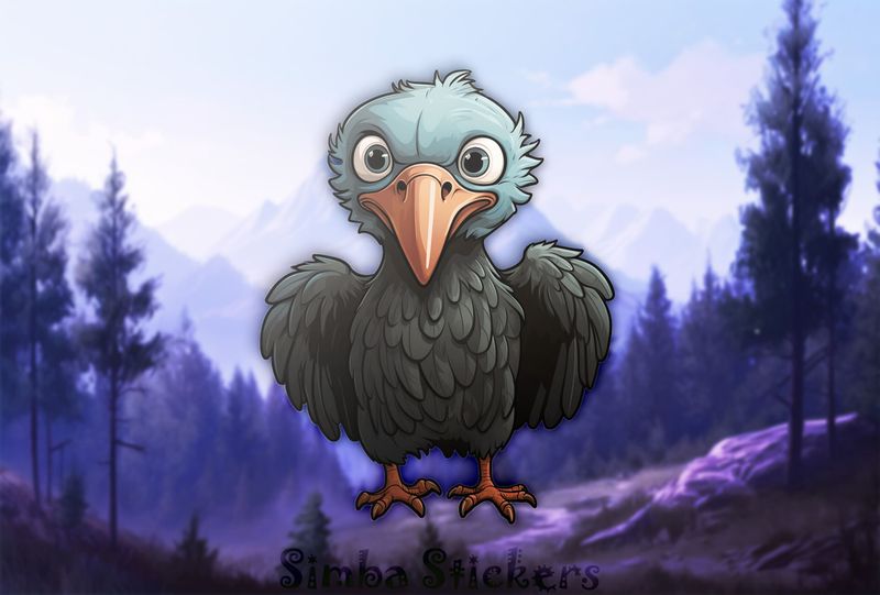 Bemused vulture staring straight ahead, hf5sto