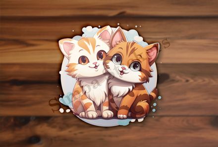 Cats cuddling