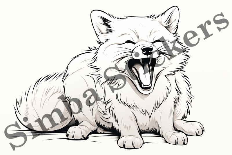 Colouring pages, Bundle of foxes, 25 images