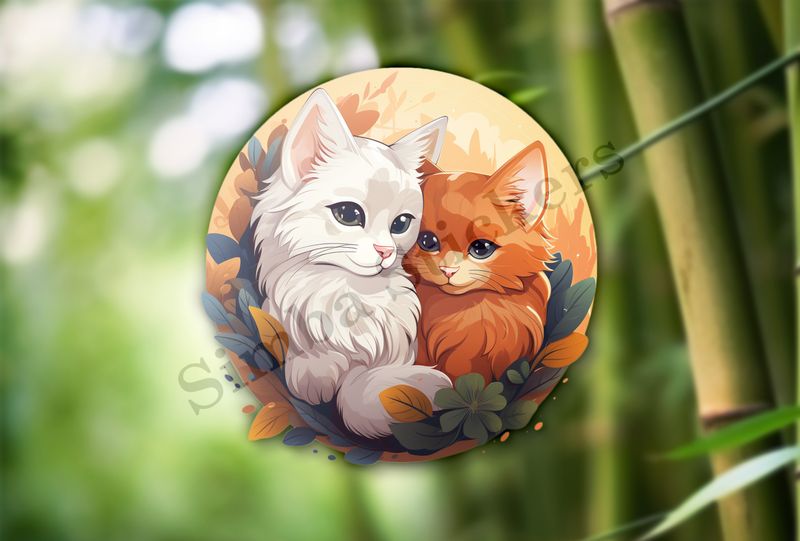 Cats cuddling