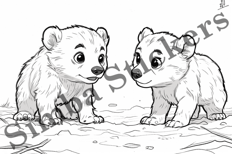 Colouring pages, Bundle of bears, 25 images