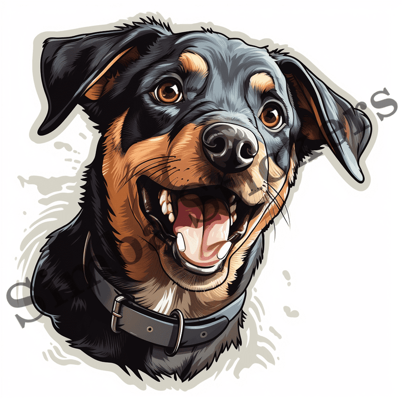 Dogs mouth wide open, image set, 10 images