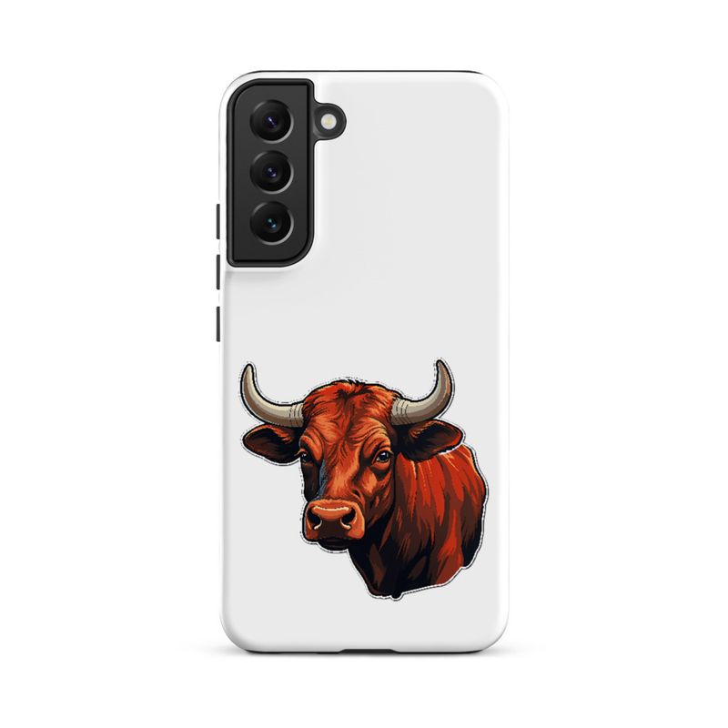 Tough Case for Samsung, Bull face, partial side view, bpor80