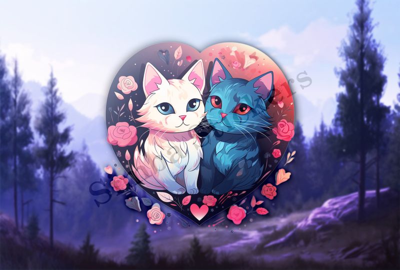 Cats in love