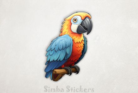 Parrot perching, h0bisu