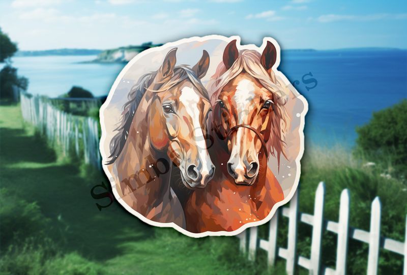 Horses in love