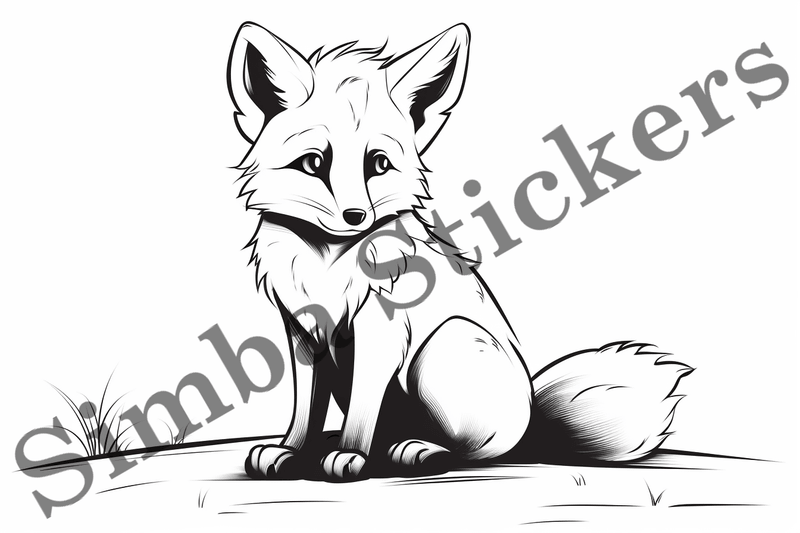 Colouring pages, Bundle of foxes, 25 images