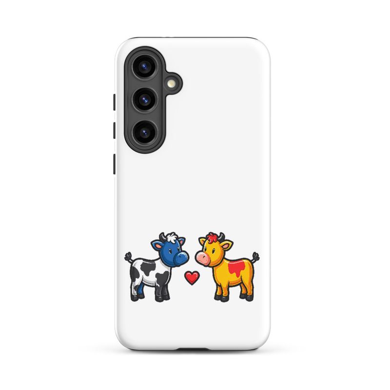 Tough Case for Samsung, Cattle, bull and cow in love, both colourful, zbyzzs