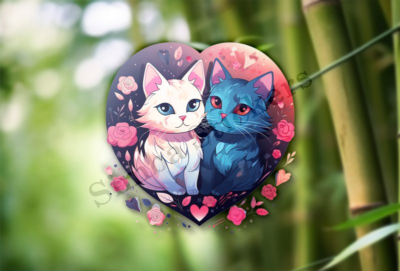 Cats in love