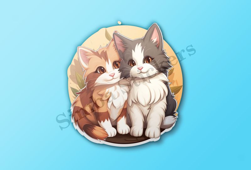 Cats cuddling