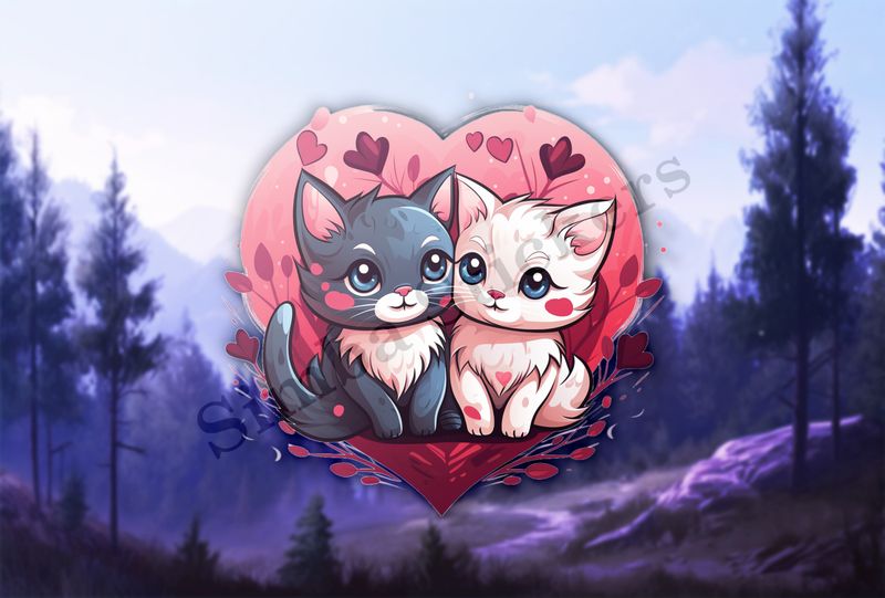 Cats in love