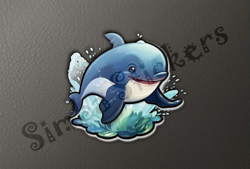 Happy whale loooking cute