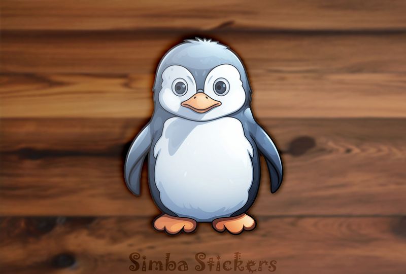 Penguin looking cute while standing, kzgyrl