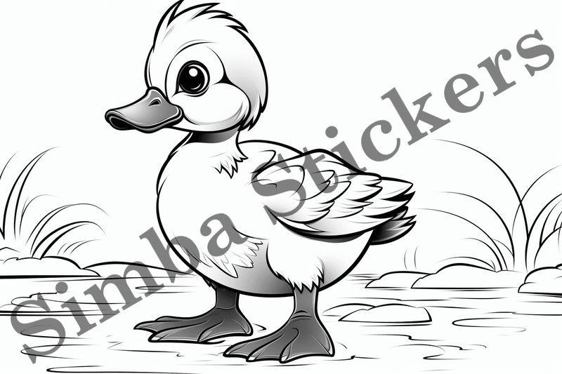 Colouring pages, Bundle of ducks, 10 images