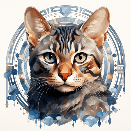 Egyptian Mau cats, image set, 10 images