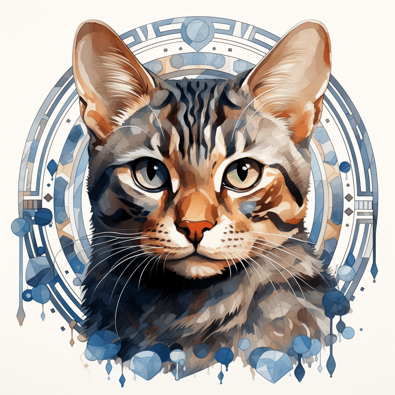 Egyptian Mau cats, image set, 10 images