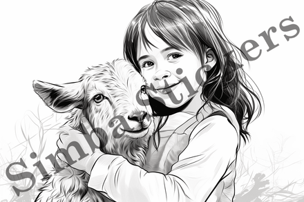 Colouring pages, Bundle of goats, 25 images