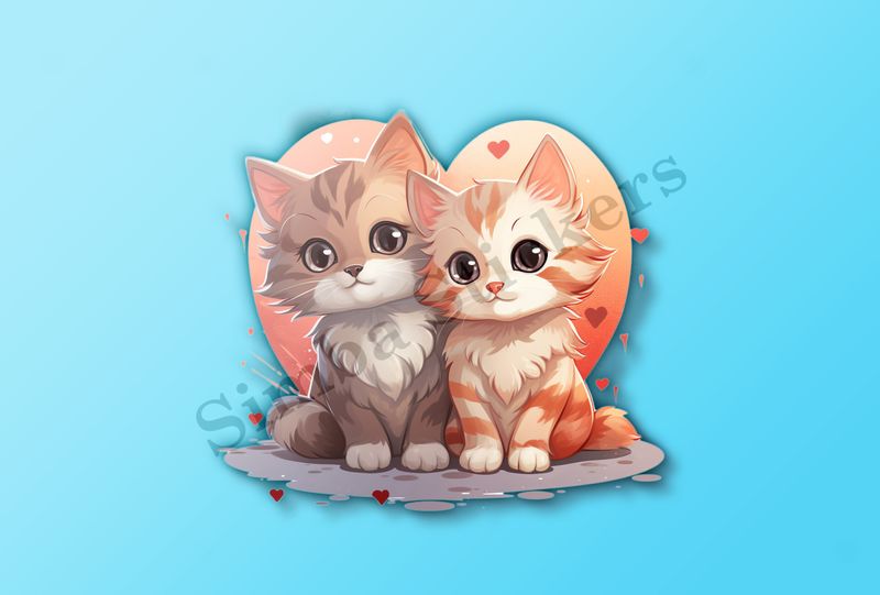 Cats in love