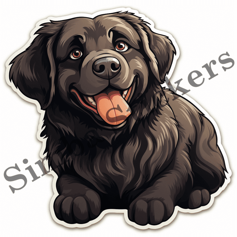 Newfoundland dogs, image set, 10 images