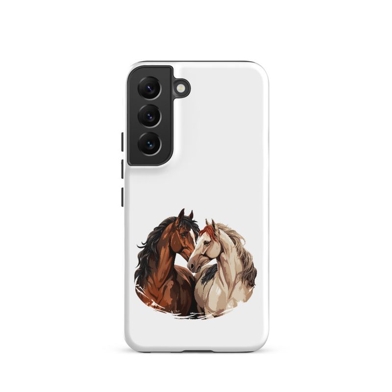 Tough Case for Samsung, Horses nose-to-nose, jbgjpy