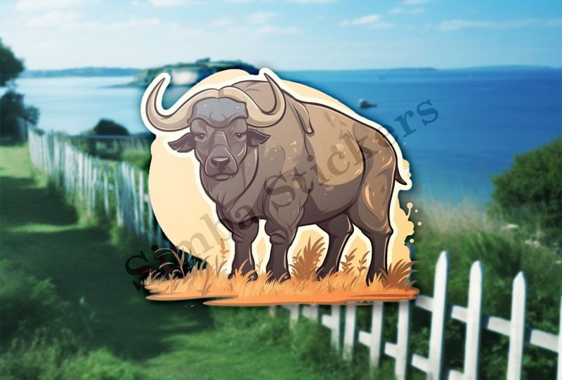 African buffalo in Savanna grass