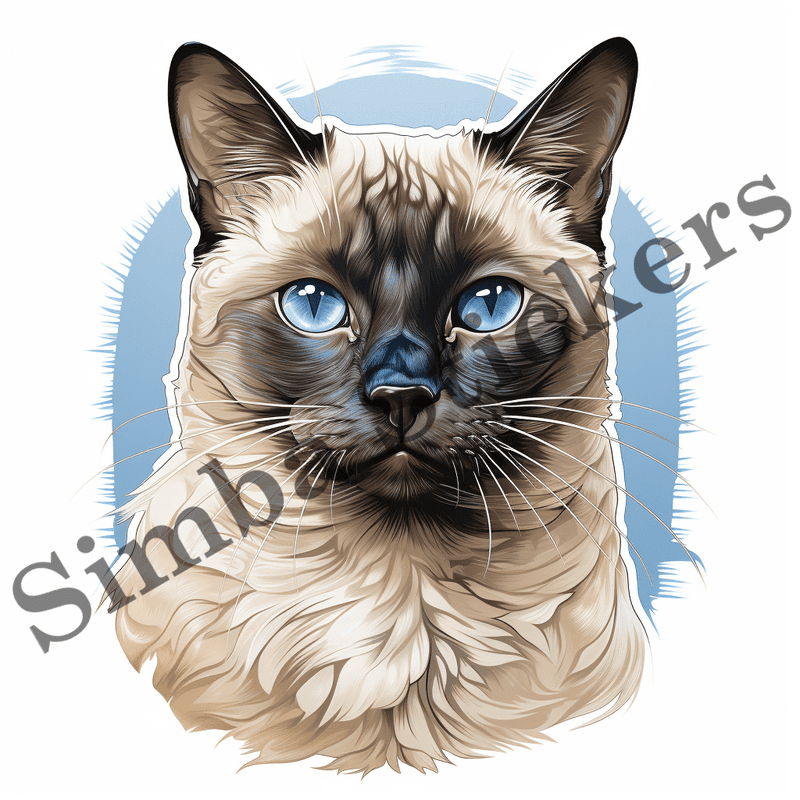 Tonkinese cats, image set, 10 images