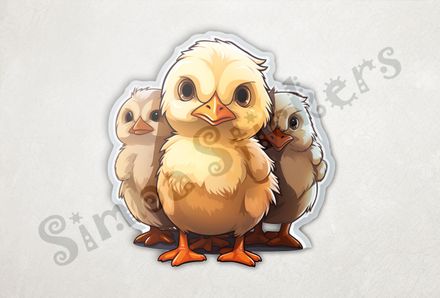 Chicks looking fierce