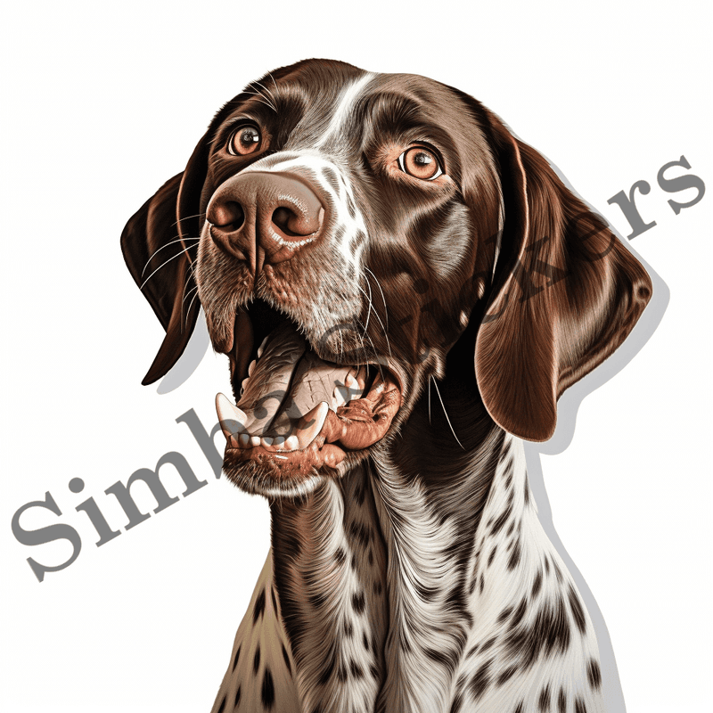 German Shorthaired Pointer dogs, image set, 10 images