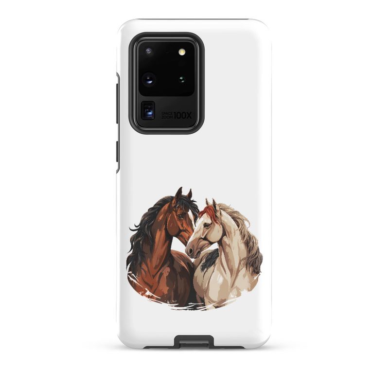 Tough Case for Samsung, Horses nose-to-nose, jbgjpy