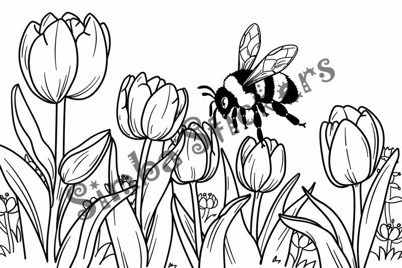 Colouring pages, bundle of bees with glasses, honeycombs or flowers, 25 images 2