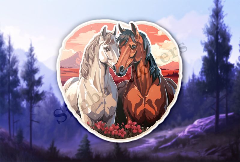 Horses in love