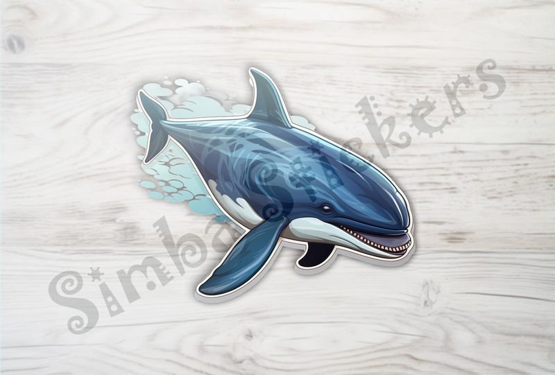 Whale showing long row of teeth