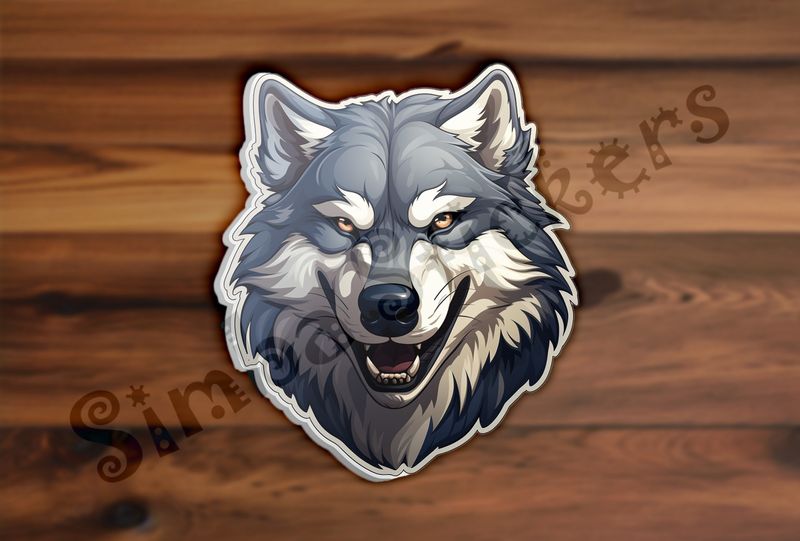 Wolf looking fierce