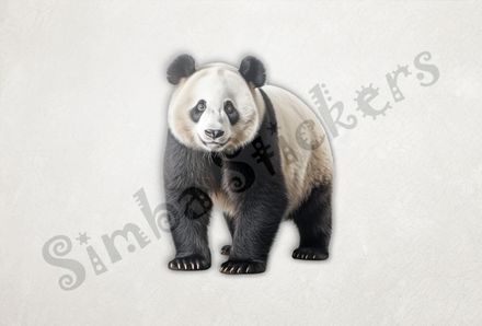 Panda on all fours looking straight ahead, 3ettt5