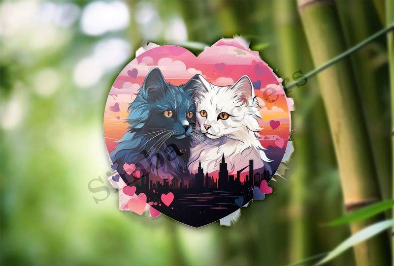 Cats in love