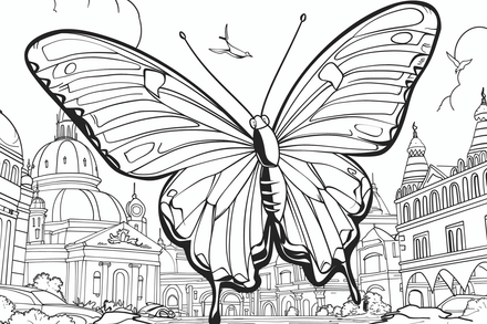 Colouring pages, bundle of single butterflies, 25 images, 95befe