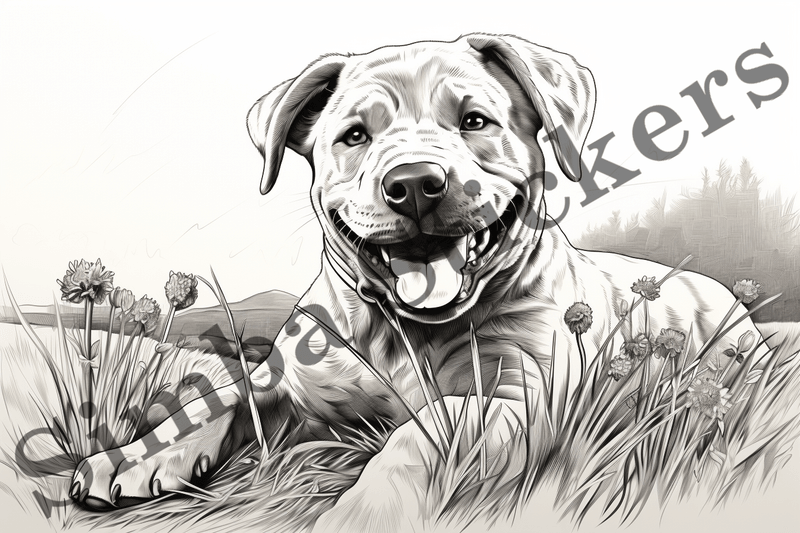 Colouring pages, Bundle of dogs, 10 images