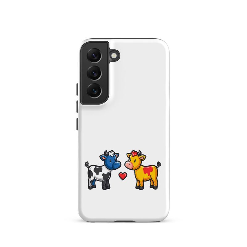 Tough Case for Samsung, Cattle, bull and cow in love, both colourful, zbyzzs