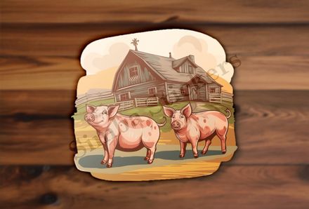Pigs on a farm