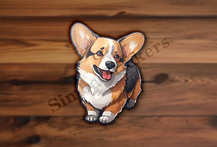 Corgie dog excited