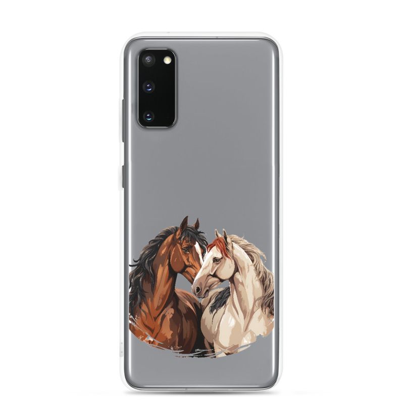 Clear Case for Samsung, Horses nose-to-nose, jbgjpy