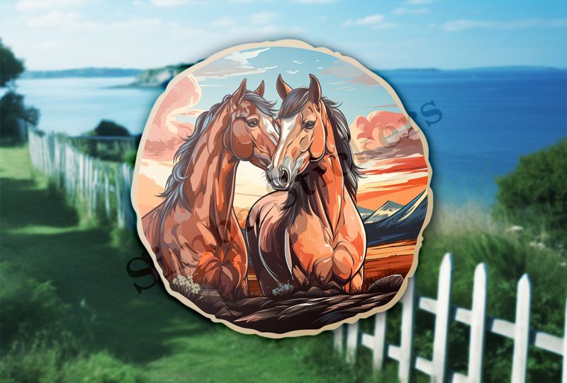 Horses in love
