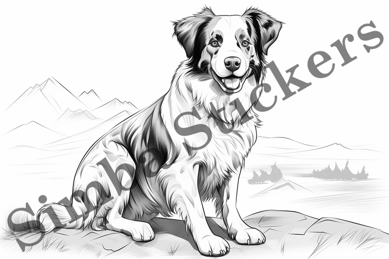 Colouring pages, Bundle of dogs, 25 images