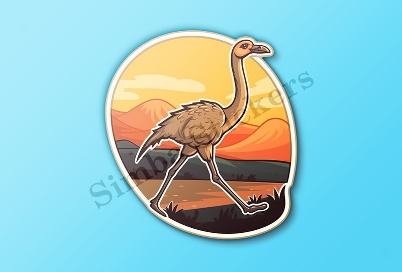Ostrich running