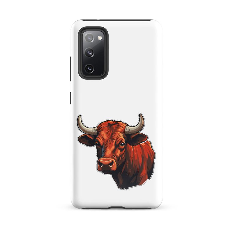 Tough Case for Samsung, Bull face, partial side view, bpor80