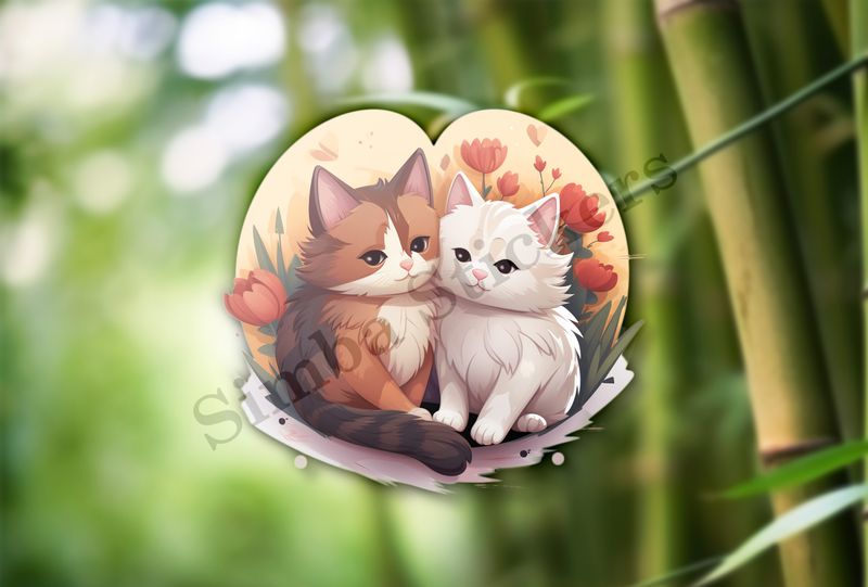 Cats cuddling