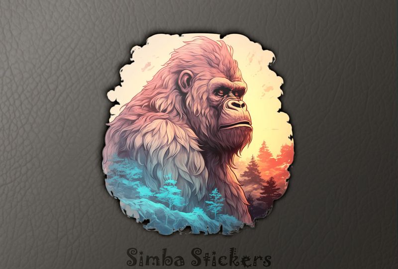 Gorilla in contemplation, z3xwvu