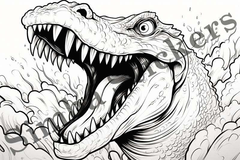 Colouring pages, Bundle of crocodiles, 25 images