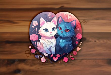 Cats in love